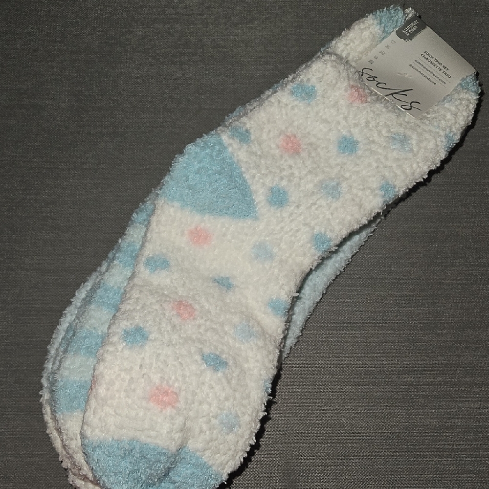 Summer & Rose - Set Of 3 Pairs Of Cozy Socks